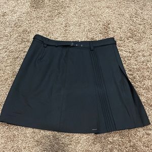 New Black skirt with side pleat.